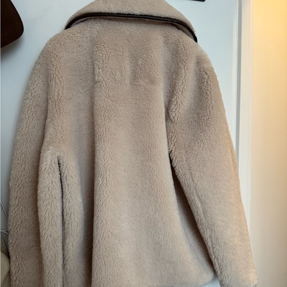 Mongrels Cream Faux Shearling Toggle Jacket - Picture 3 of 5
